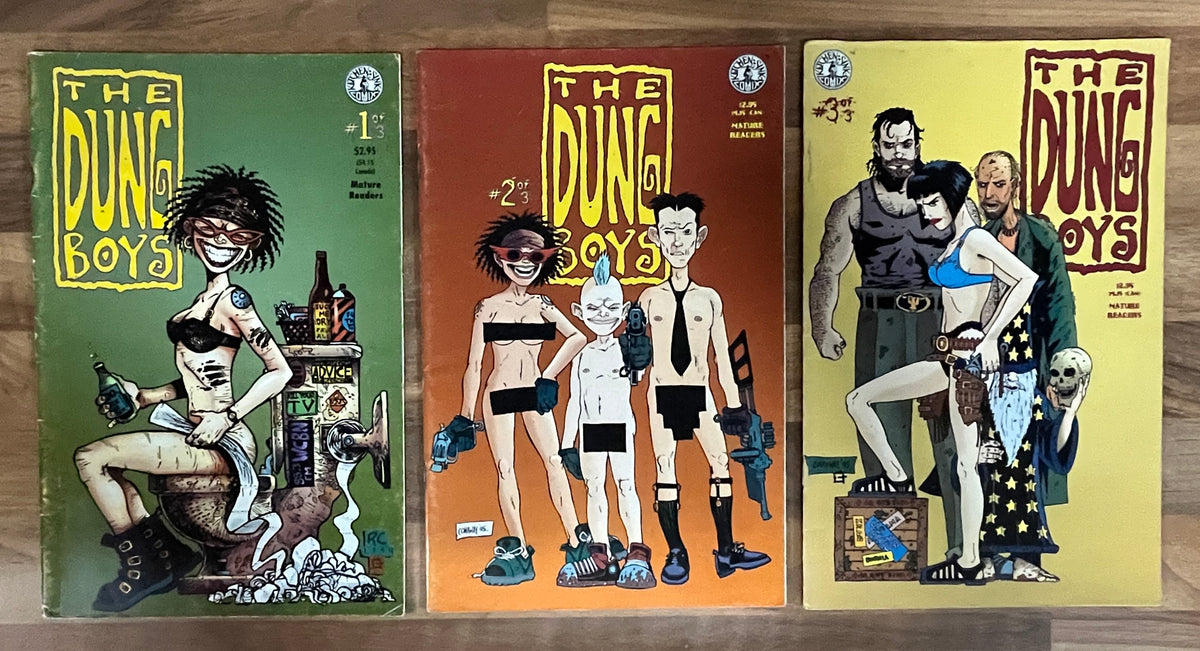 THE DUNG BOYS #1-3 VOLUME SET [ROBB CONAWAY] TPB 1996 1ST PRINTING