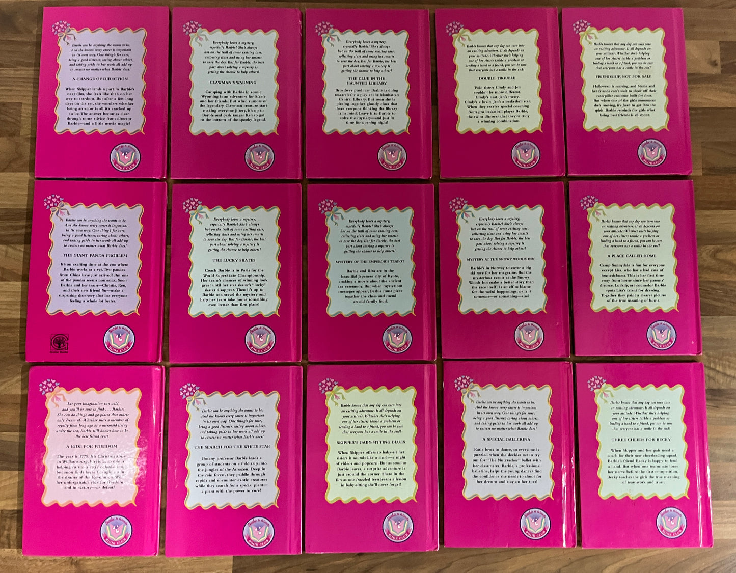 Vintage Barbie Book Collection Lot of 15 Hardcover Grolier Book Club