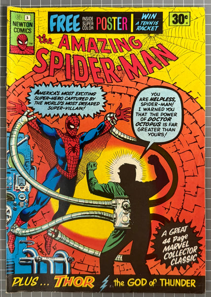 🔑 THE AMAZING SPIDER-MAN #3 [NEWTON COMICS] 1ST APP. DR OCTOPUS AUSTRALIAN 1975