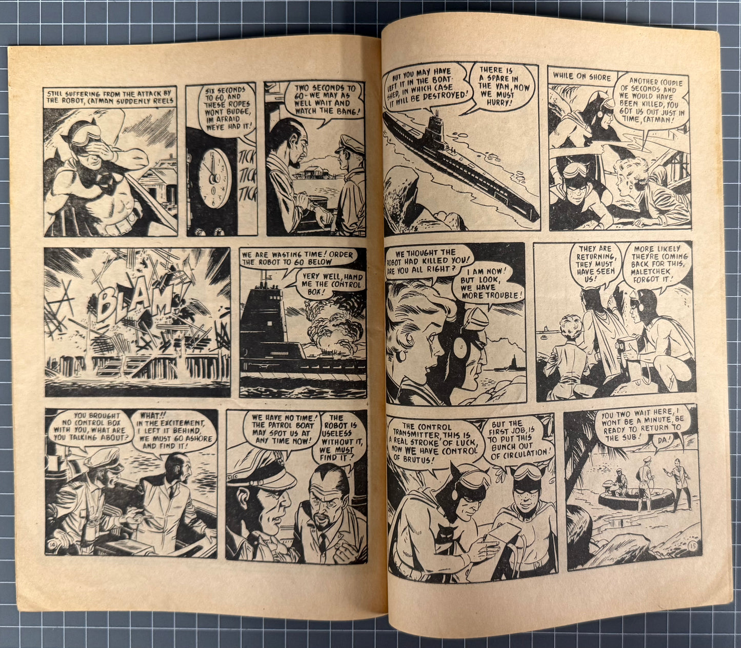 ADVENTURES OF CATMAN #21 [TRICHO] AUSTRALIAN *SCARCE* PRE-DECIMAL COMIC 1963