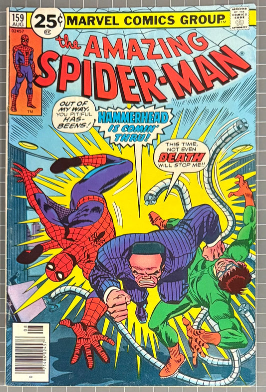 THE AMAZING SPIDER-MAN #159 [MARVEL COMICS] * 1ST APP. TOY* 1976 FN+