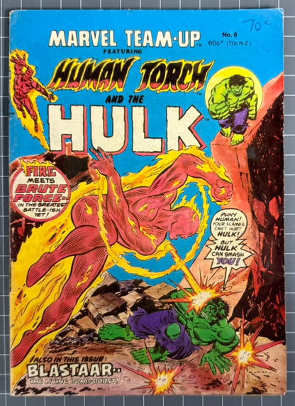🔑 MARVEL TEAM-UP #6 [YAFFA PUBLISHING] AUSTRALIAN *1ST APP. BASILISK* COMIC 1981