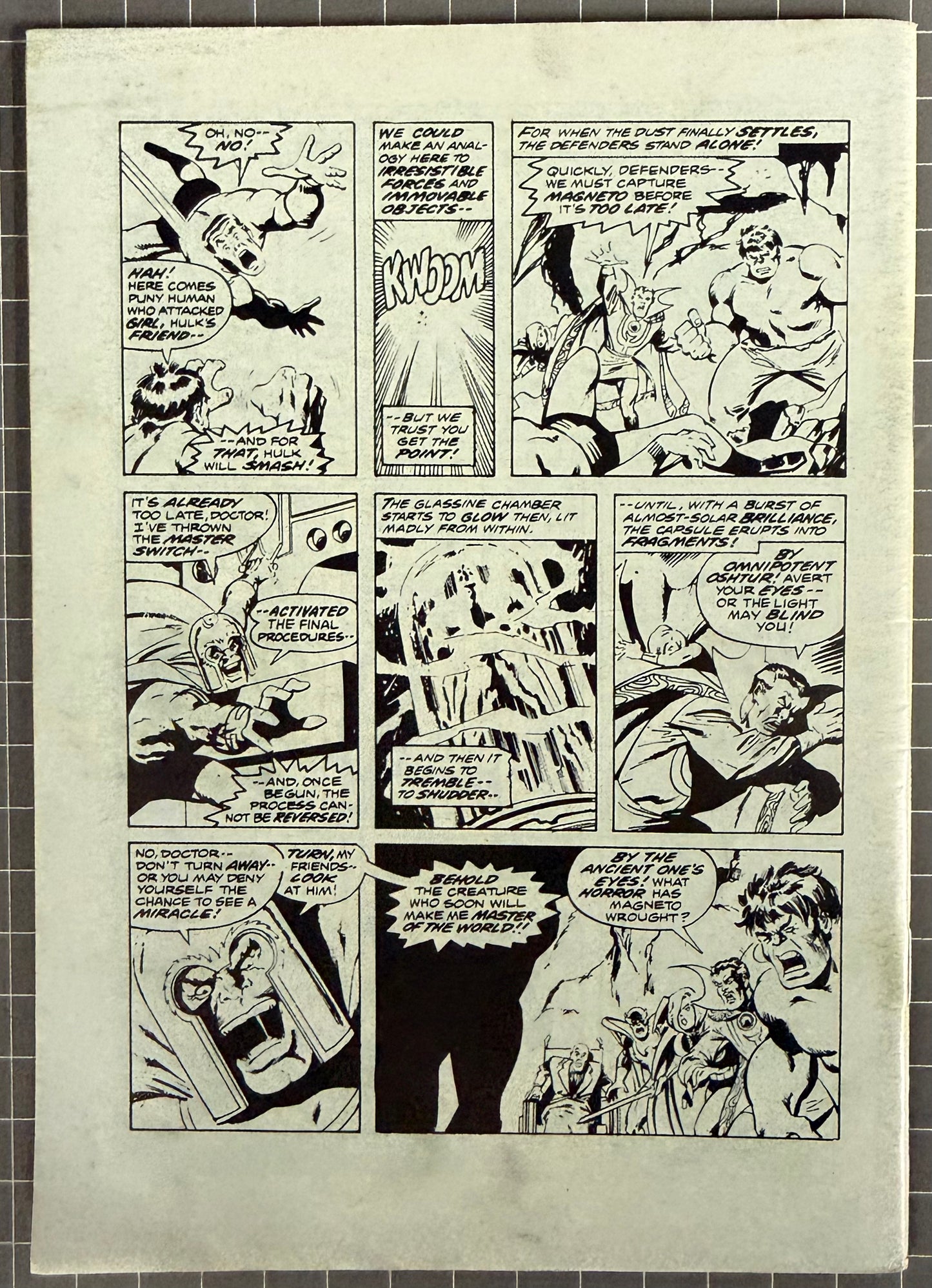 🔑 THE DEFENDERS #5 [YAFFA PUBLISHING] AUSTRALIAN MARVEL DIGEST COMIC 1981