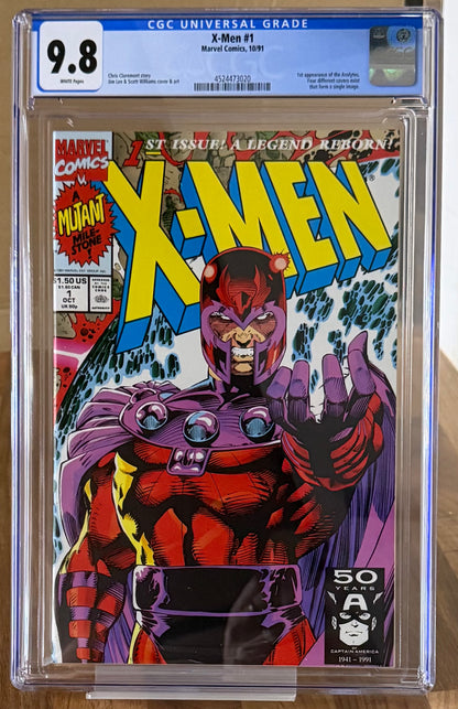 🔑 X-MEN #1 (COVER D) CGC 9.8 [MARVEL COMICS] DIRECT *1ST APP. ACOLYTES* 1991