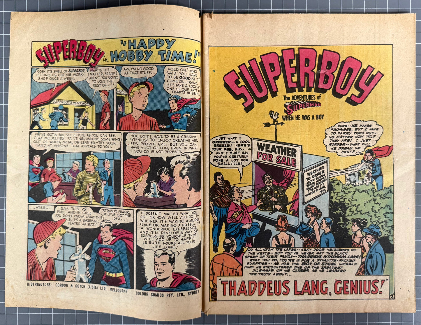 SUPERBOY #101 [COLOUR COMICS] AUSTRALIAN PRE-DECIMAL *SCARCE* 1957