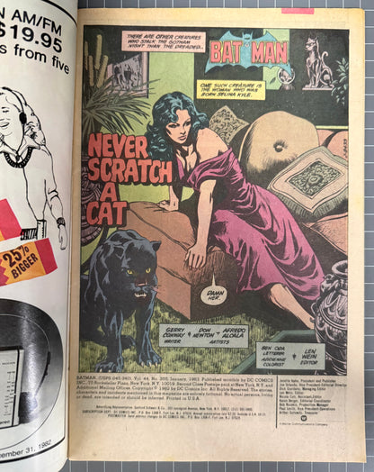 BATMAN #355 [DC COMICS] DIRECT 1983 VG/FN