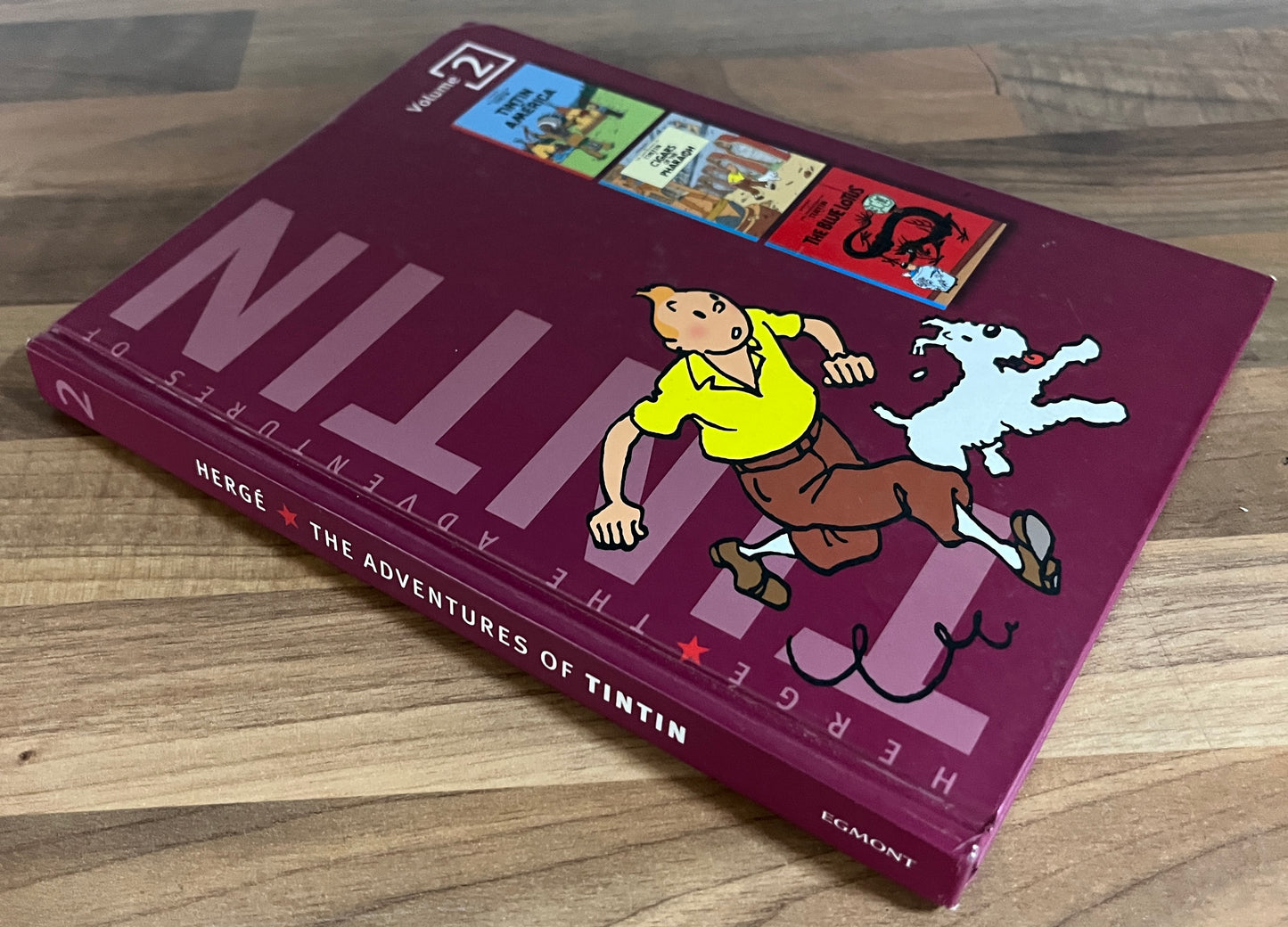 The Adventures of Tintin Volume 2, in America, Cigars of the Pharaoh, The Blue Lotus - Herge HC, Egmont