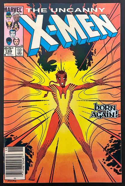 🔑 THE UNCANNY X-MEN #199 [MARVEL COMICS] *1ST APP. FREEDOM FORCE* 1985 FN+