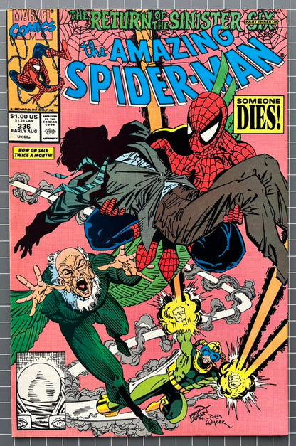 THE AMAZING SPIDER-MAN #336 [MARVEL COMICS] DIRECT 1990 VF