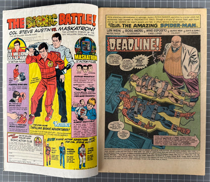 🔑 AMAZING SPIDER-MAN #164 [MARVEL COMICS] *JOHN ROMITA KINGPIN COVER* 1977 GD-