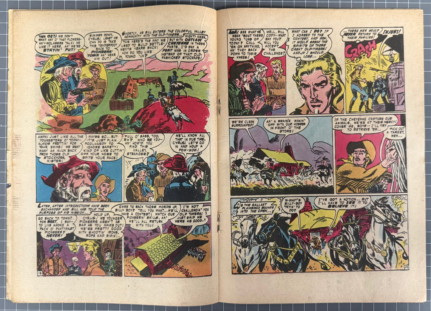 DAVY CROCKETT AND THE FRONTIER FIGHTERS #10 [COLOUR COMICS] AUSTRALIAN 1956