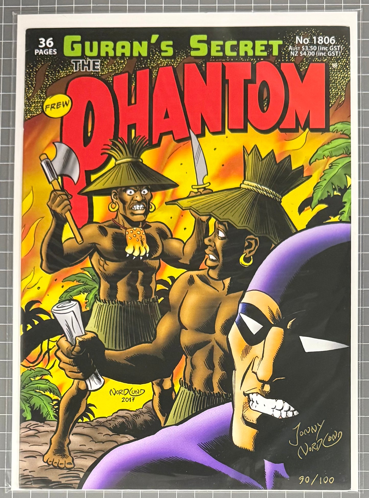 THE PHANTOM #1806 [FREW] ***SIGNED & LIMITED*** AUSTRALIAN COMIC 2018 NM