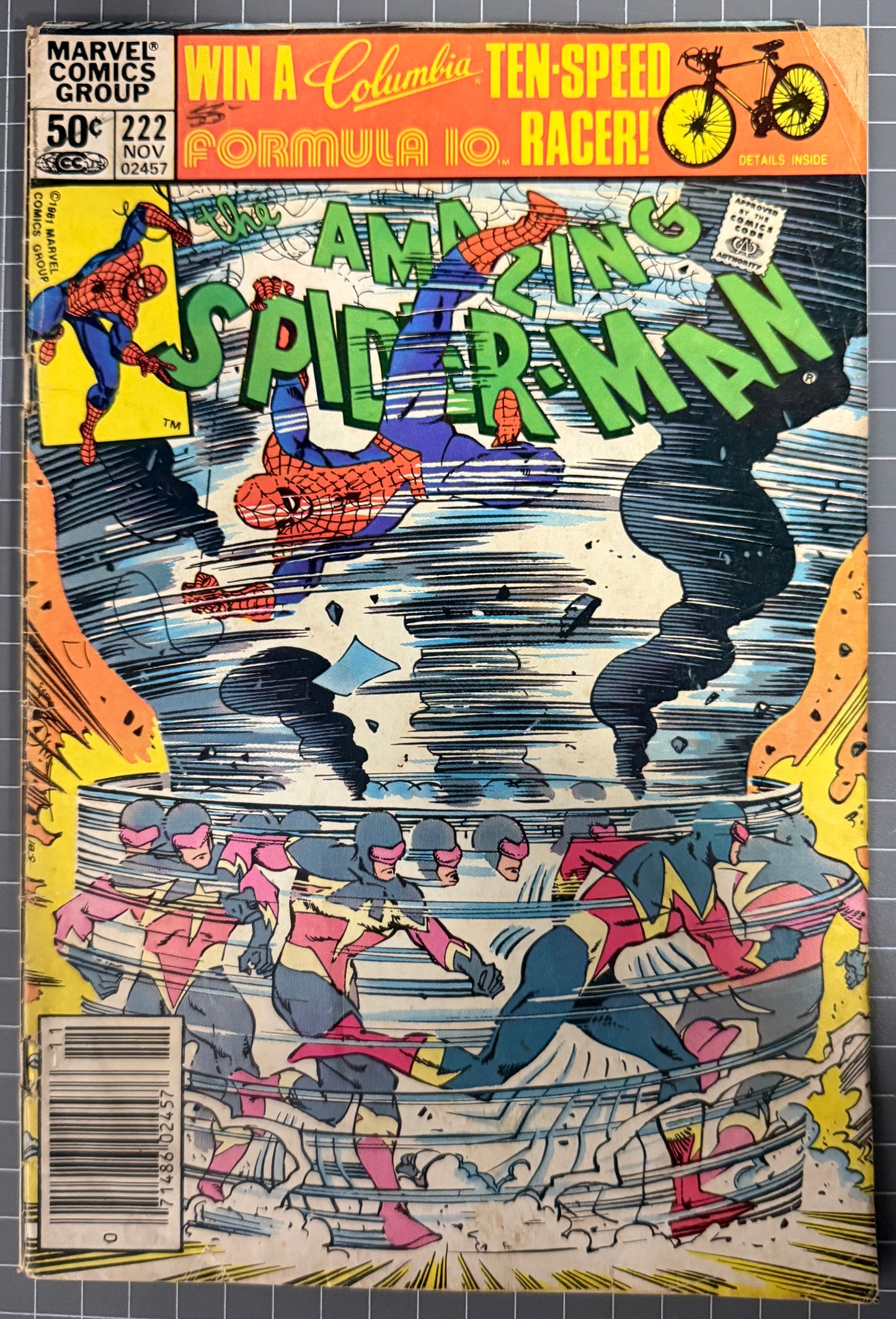 THE AMAZING SPIDER-MAN #222 [MARVEL COMICS] NEWSSTAND 1981 GD+