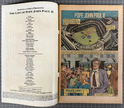 THE LIFE OF POPE JOHN PAUL II #1 [MARVEL COMICS] 1982 VG/FN