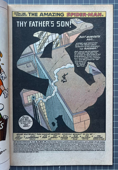 THE AMAZING SPIDER-MAN #286 [MARVEL COMICS] NEWSSTAND 1987 FN