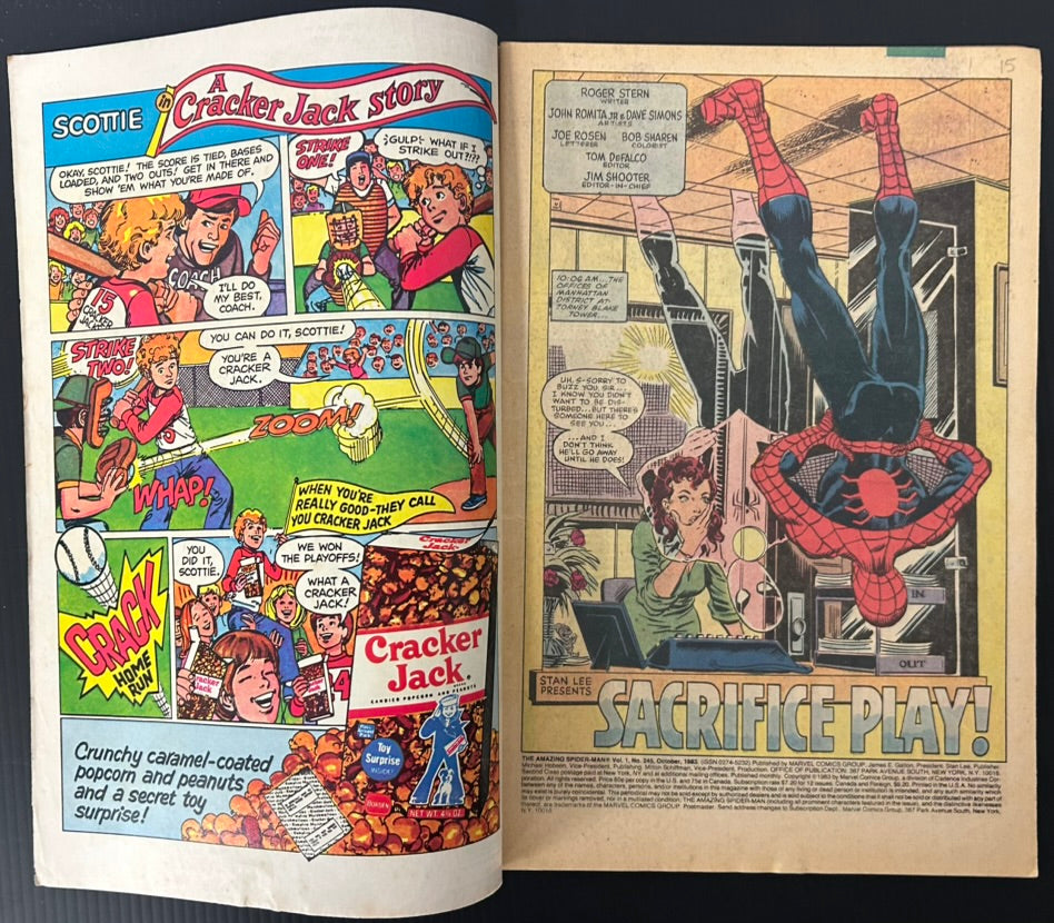 🔑 AMAZING SPIDER-MAN #245 [MARVEL COMICS] *1ST APP. 2ND HOBGOBLIN* 1983 VG/FN