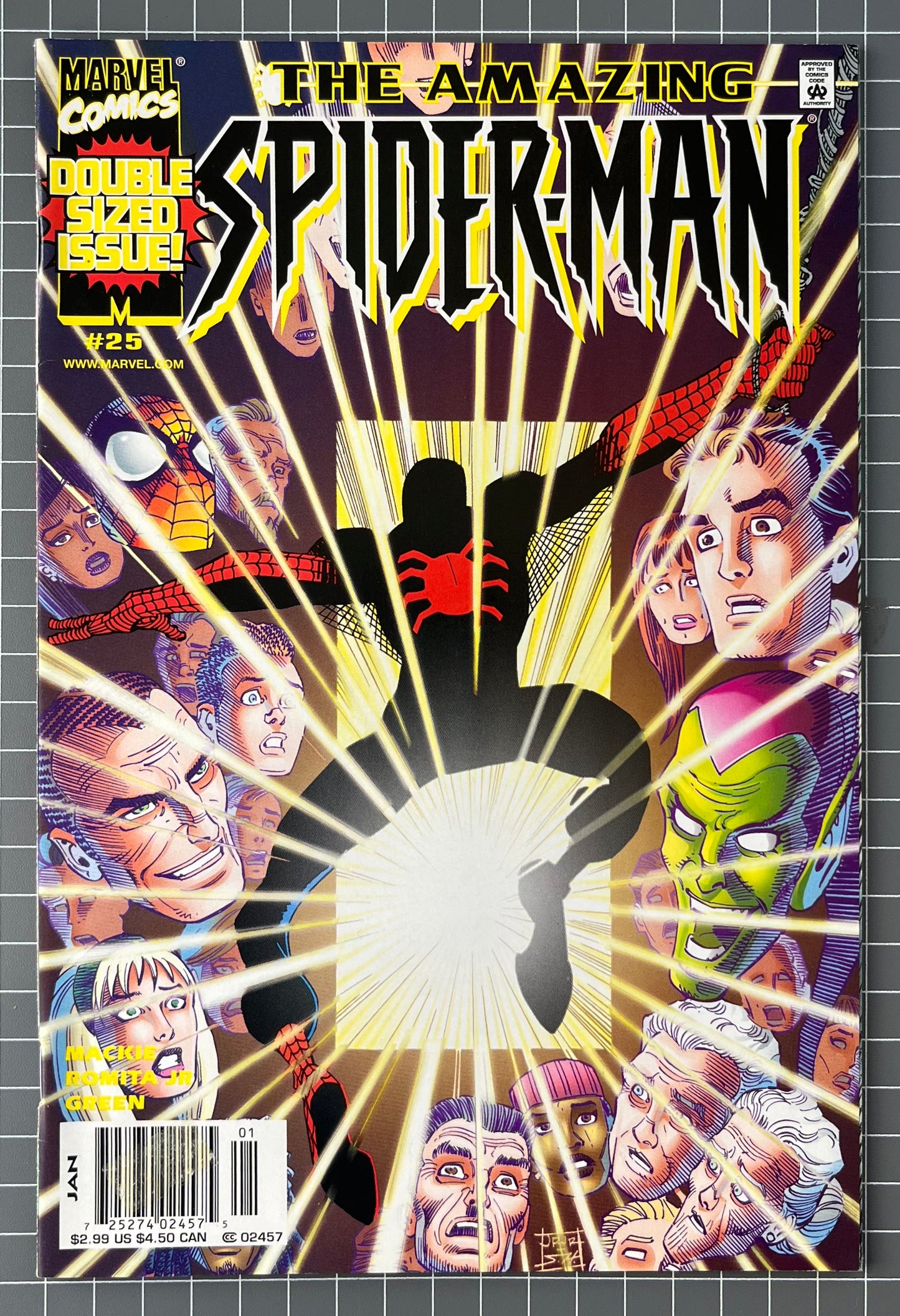THE AMAZING SPIDER-MAN #25 [MARVEL COMICS] NEWSSTAND DOUBLE SIZE 2001 VF-