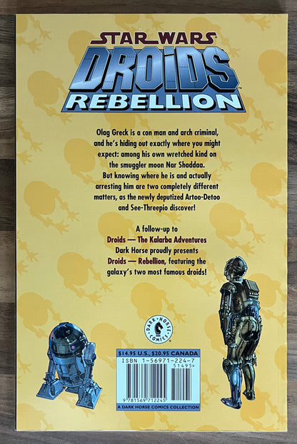 Star Wars Droids Rebellion Graphic TBP, First Print, 1997, Dark Horse
