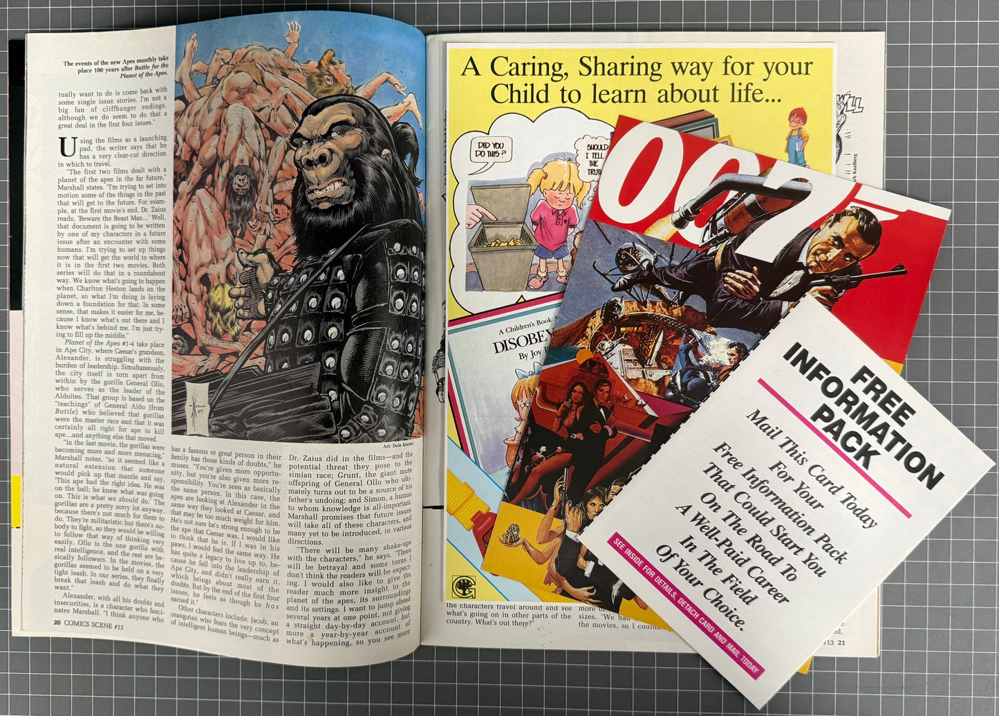 COMICS SCENE #13 [STARLOG] MAGAZINE ***TMNT*** 1989 VF-
