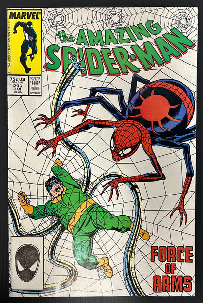 THE AMAZING SPIDER-MAN #296 [MARVEL COMICS] DIRECT 1988 FN/VF
