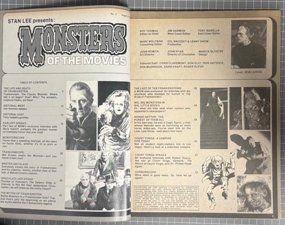MONSTERS OF THE MOVIES #2 [MARVEL] HORROR MAGAZINE 1974 VG/FN