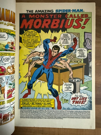 🔑 THE AMAZING SPIDER-MAN #101 [MARVEL COMICS] 2ND PRINTING *MORBIUS* 1992 VG