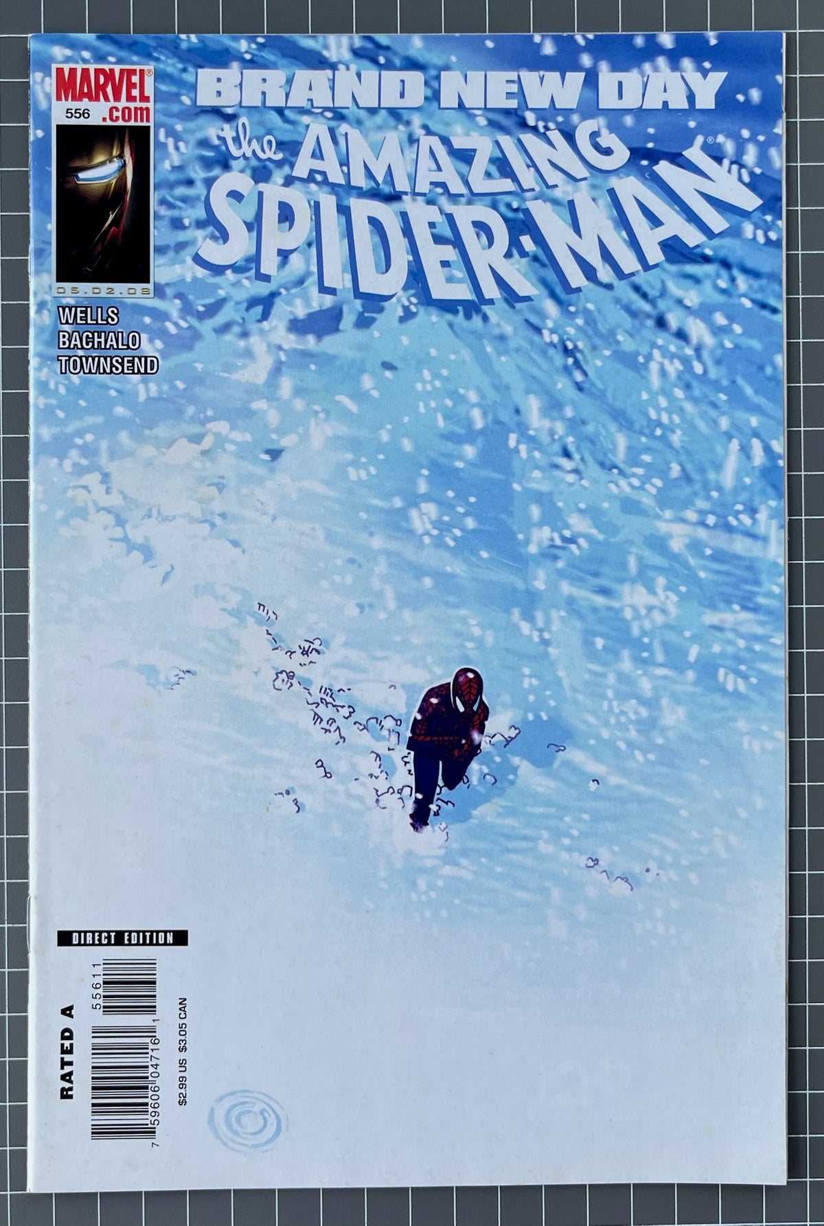 🔑 THE AMAZING SPIDER-MAN #556 [MARVEL COMICS] DIRECT *1ST APP. WAYEP AKA WAYEB* 2008 VF/NM