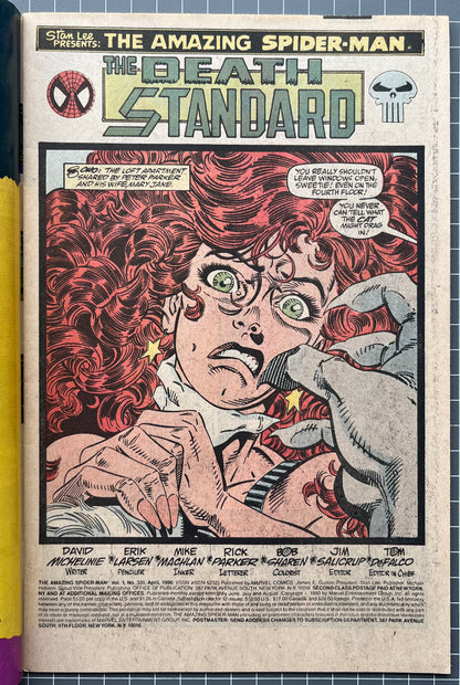 THE AMAZING SPIDER-MAN #331 [MARVEL COMICS] DIRECT 1990 FN/VF