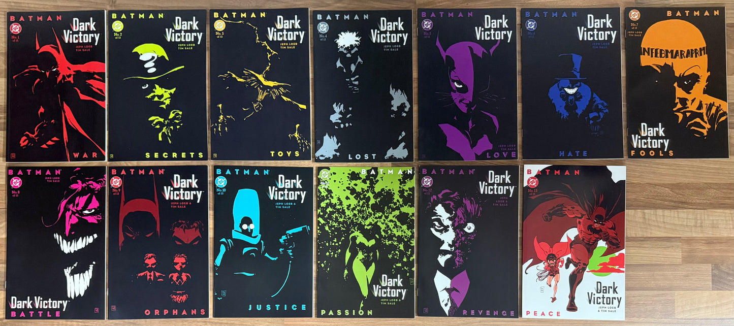 BATMAN: DARK VICTORY COMPLETE SET #1-13 [DC COMICS] *HIGH GRADE UNREAD* 1999