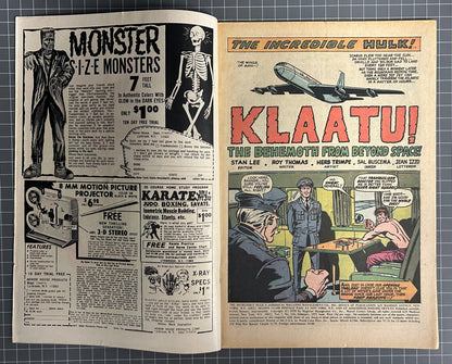 🔑 THE INCREDIBLE HULK #136 [MARVEL COMICS] DIRECT *XERON DEBUT* 1971