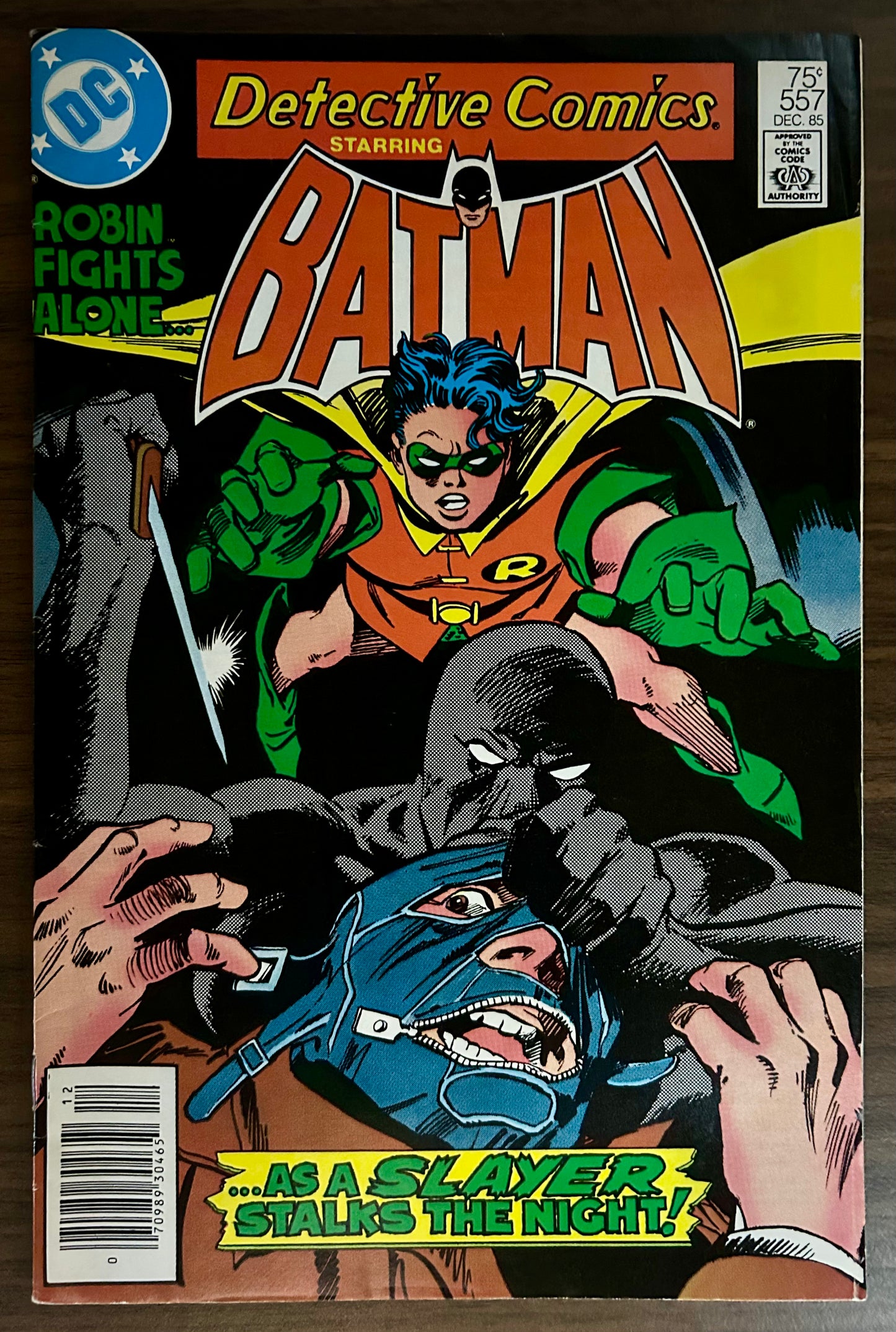 DETECTIVE COMICS #557 [DC COMICS] NEWSSTAND 1985 FN+