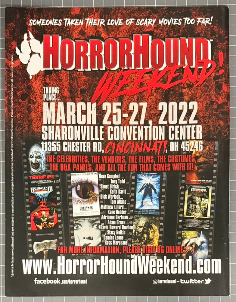 HORRORHOUND #91 [HORRORHOUND] HORROR MAGAZINE 2021 FN/VF