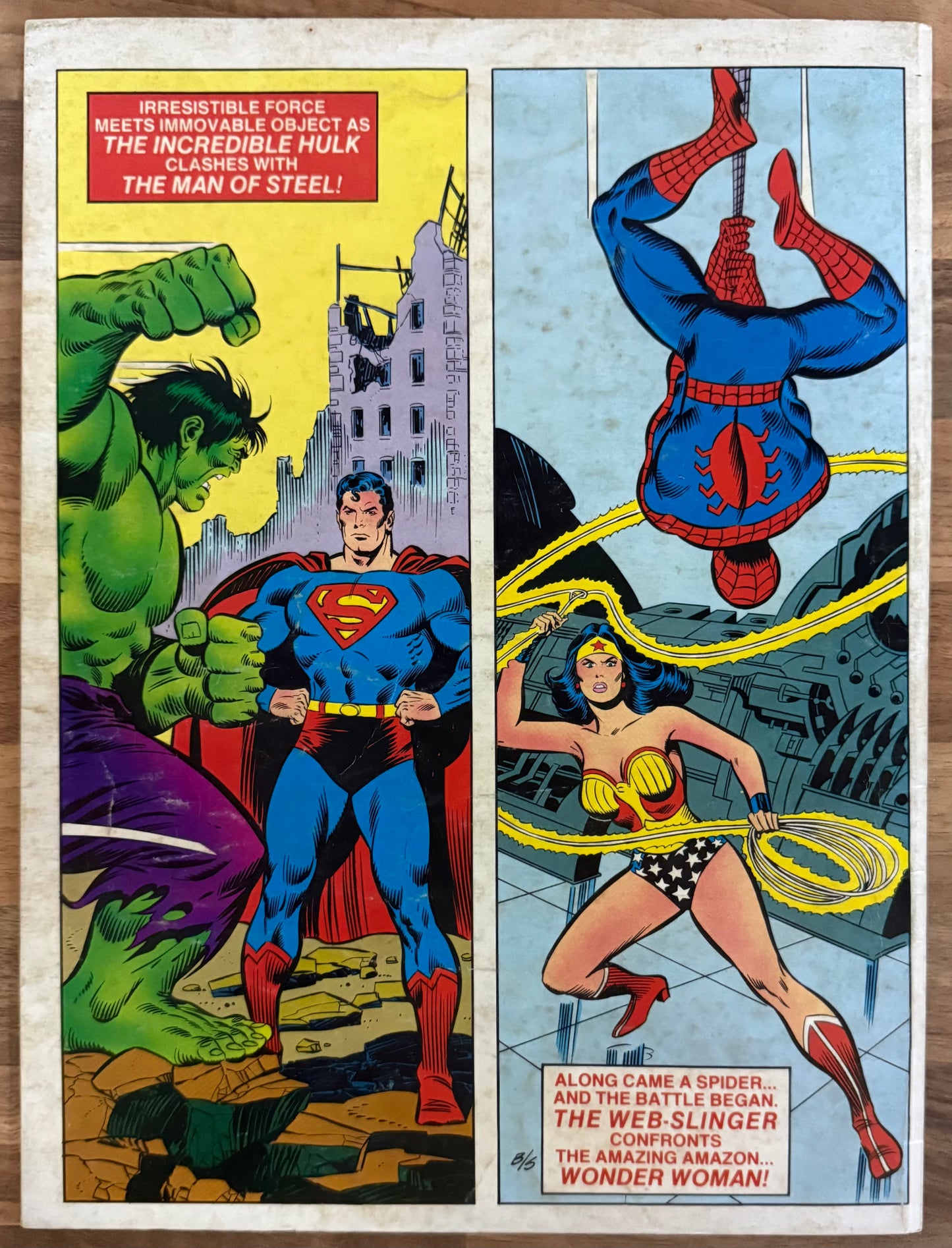 🔑 MARVEL TREASURY EDITION #28: SUPERMAN AND SPIDER-MAN [DC] COMIC 1981 VG+
