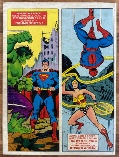 🔑 MARVEL TREASURY EDITION #28: SUPERMAN AND SPIDER-MAN [DC] COMIC 1981 VG+