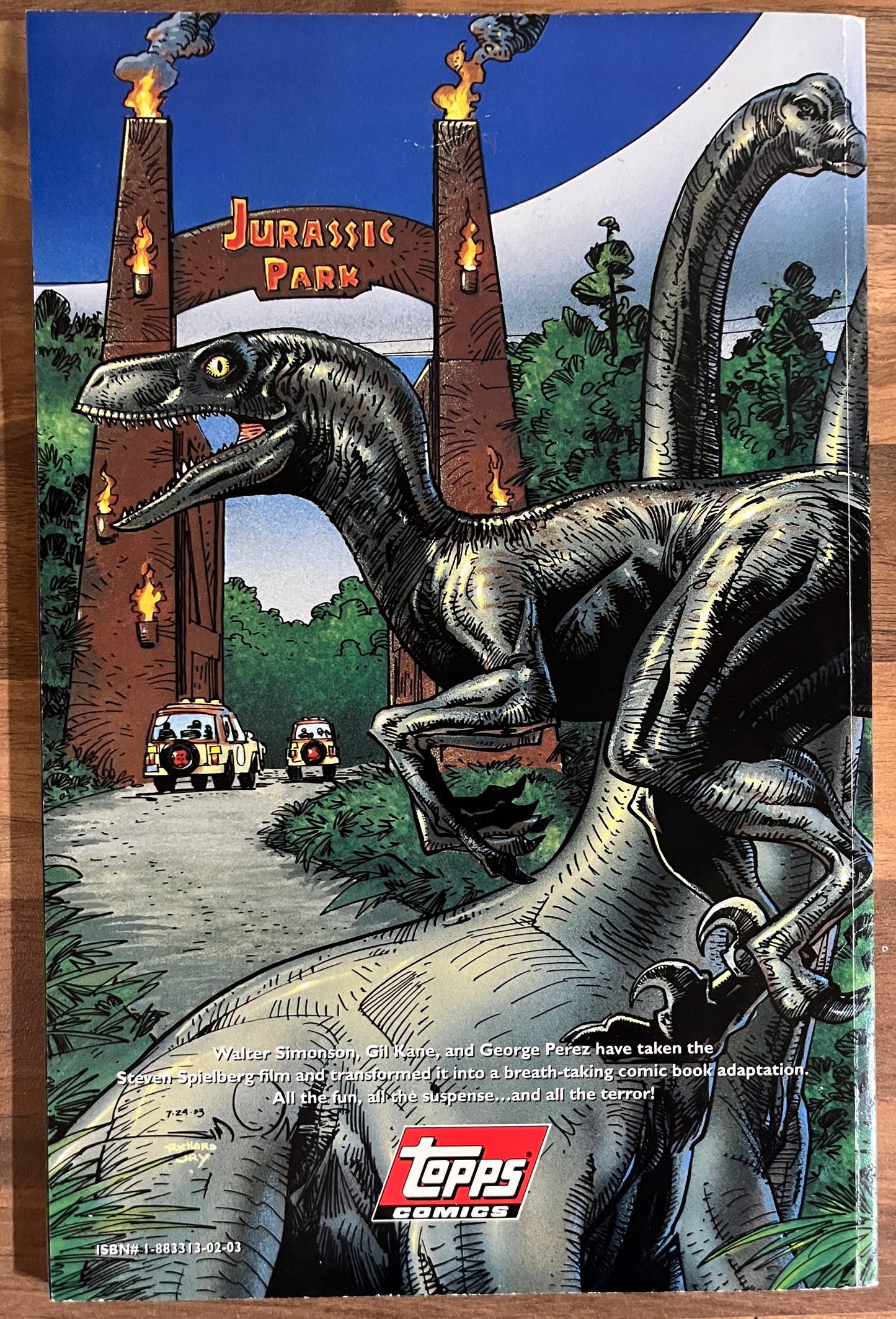 JURASSIC PARK Movie Adaptation  #0 TOPPS TPB Walt Simonson Gil Kane George Perez