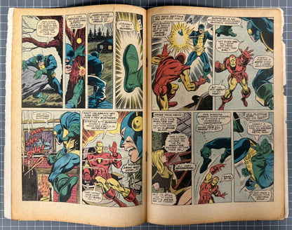 THE INVINCIBLE IRON MAN #23 [MARVEL COMICS] UK PRICE VARIANT 1970 GD/VG