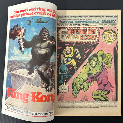 THE INCREDIBLE HULK #209 [MARVEL COMICS] NEWSSTAND 1977 FN/VF