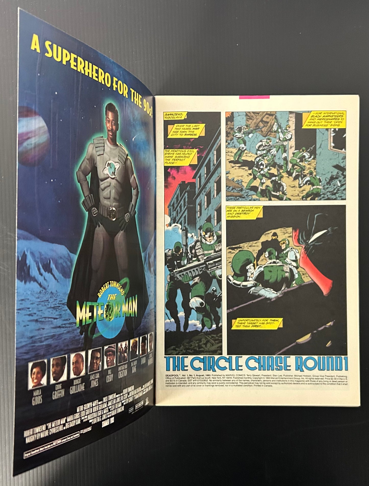 🔑 DEADPOOL: THE CIRCLE CHASE #1 [MARVEL COMICS] *FIRST SOLO SERIES* 1993 NM-