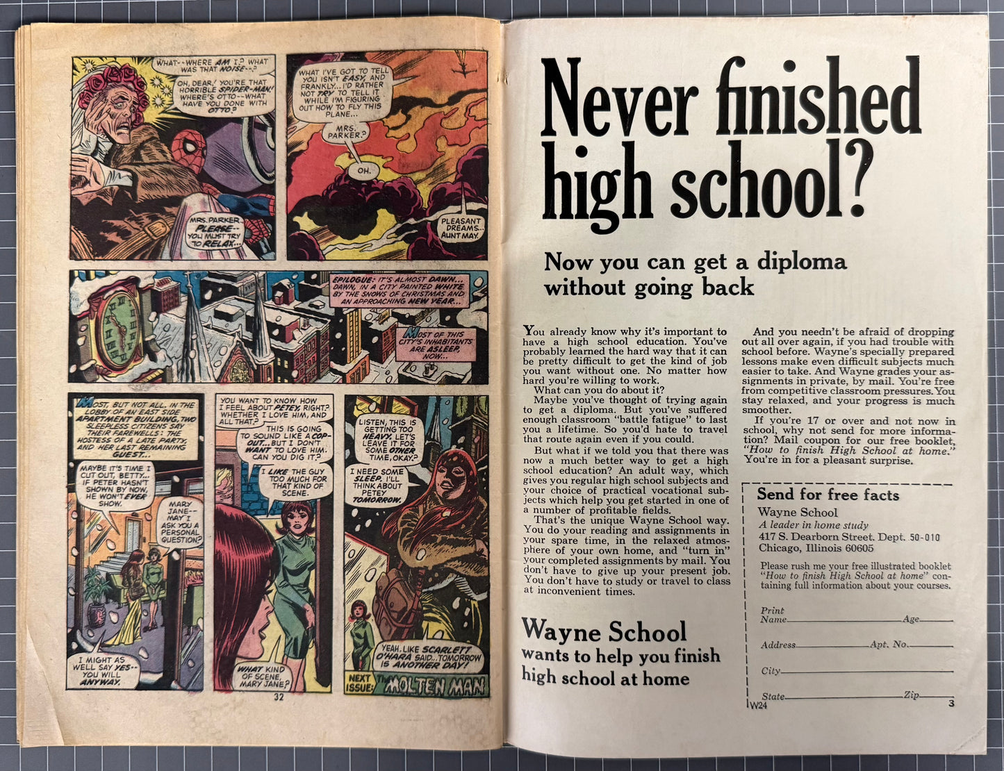 🔑 THE AMAZING SPIDER-MAN #131 [MARVEL COMICS] DIRECT 1974 VG-