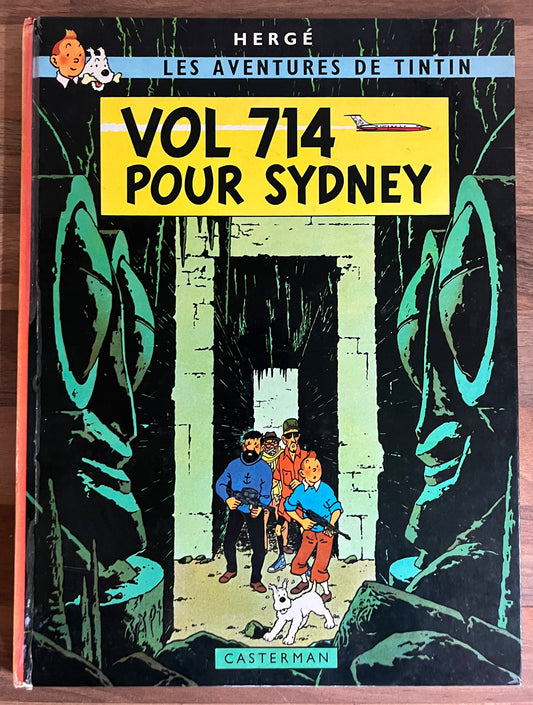 Les Aventures de Tintin: Vol 714 Pour Sydney HC. 1st Ed. 1968 Casterman "RARE"