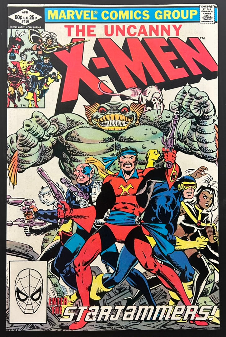 🔑 THE UNCANNY X-MEN #156 [MARVEL COMICS] DIRECT *ORIGIN OF CORSAIR* 1982 VF/NM