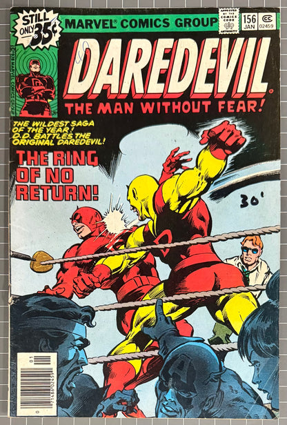 DAREDEVIL #156 [MARVEL COMICS] NEWSSTAND 1978 VG