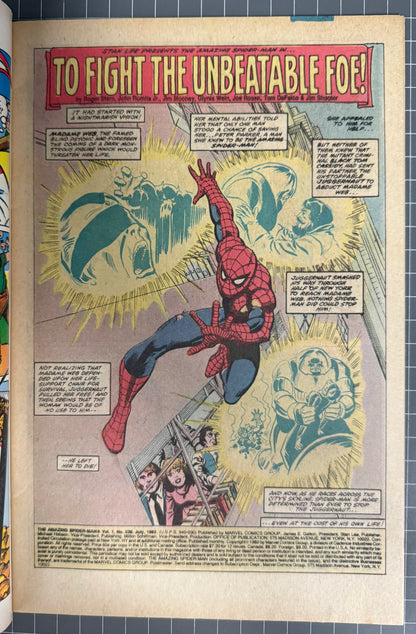 🔑 THE AMAZING SPIDER-MAN #230 [MARVEL COMICS] DIRECT 1982 VF-