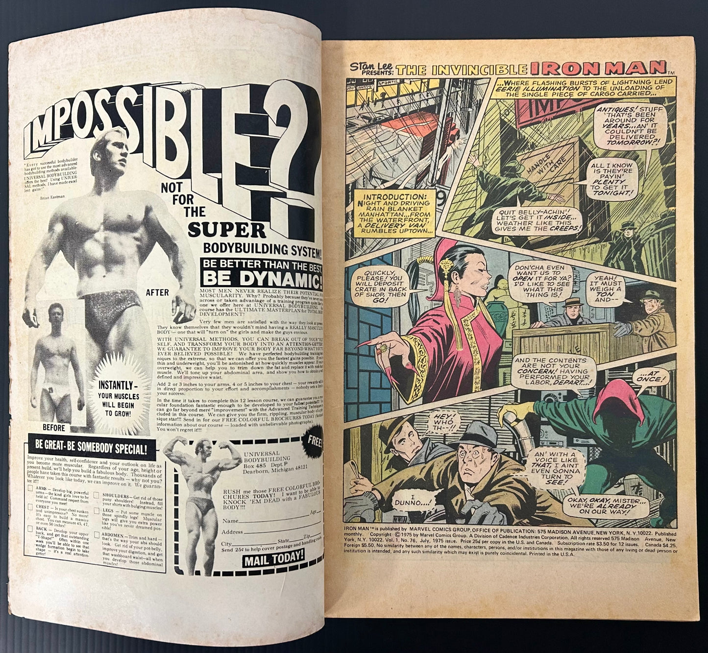 IRON MAN #76 [MARVEL COMICS] DIRECT 1975 VG-