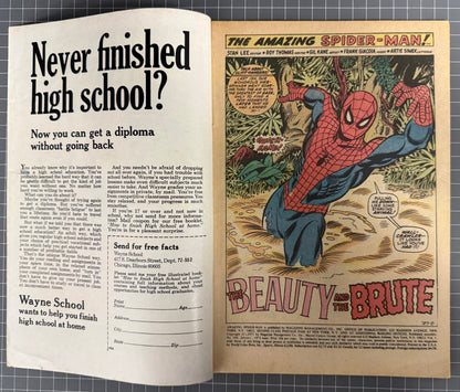 THE AMAZING SPIDER-MAN #104 [MARVEL COMICS] DIRECT 1972 VG