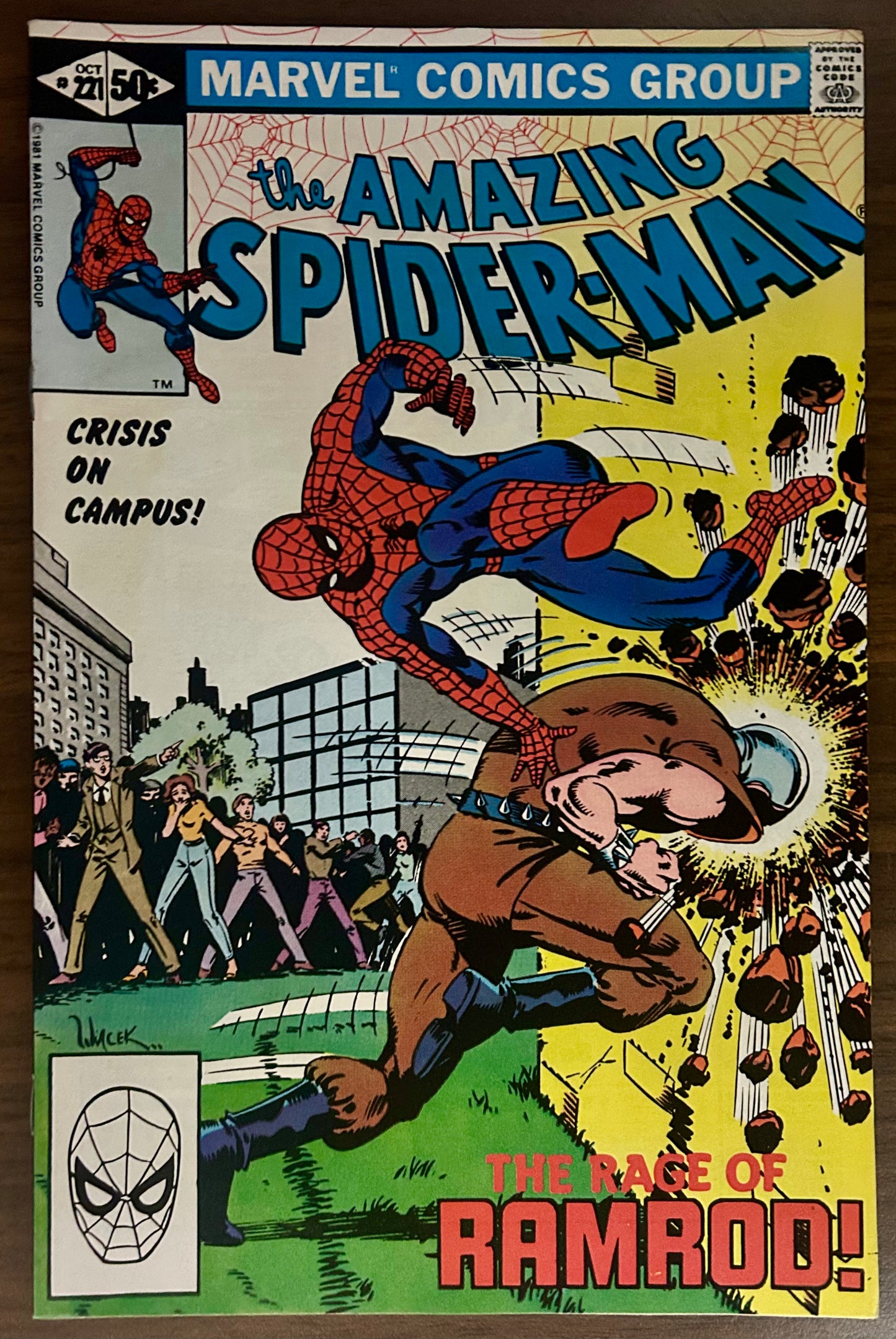 THE AMAZING SPIDER-MAN #221 [MARVEL COMICS] DIRECT 1981 VF+