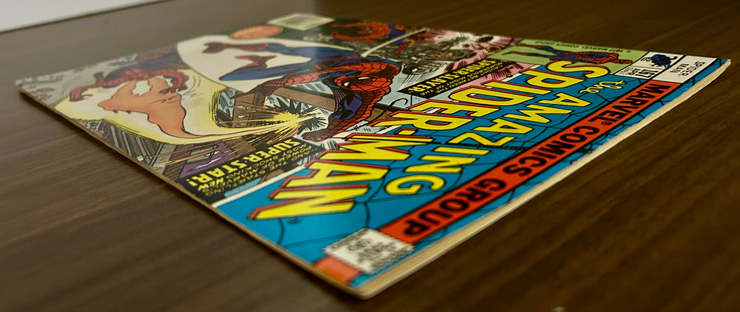 🔑 THE AMAZING SPIDER-MAN #167 [MARVEL COMICS] *WILL O' THE WISP DEBUT* 1977