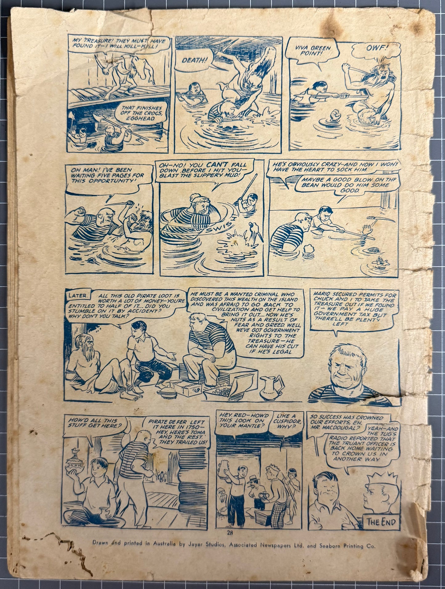 M-G-M CARTOONS PRESENTS OUR GANG IN MYSTERY TREASURE #6 (ROSNOCK) COMIC 1950