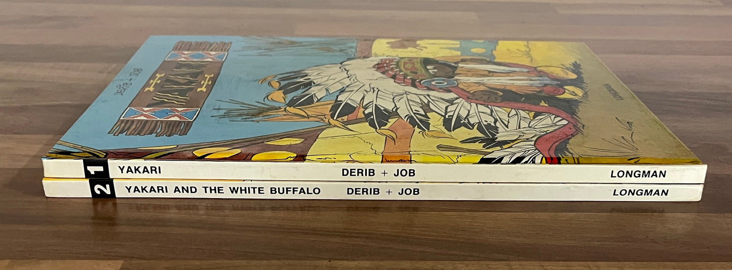 # 1 Yakari, #2 Yakari and the White Buffalo - Derib, Job Hardcovers, 1st Eds. Longman