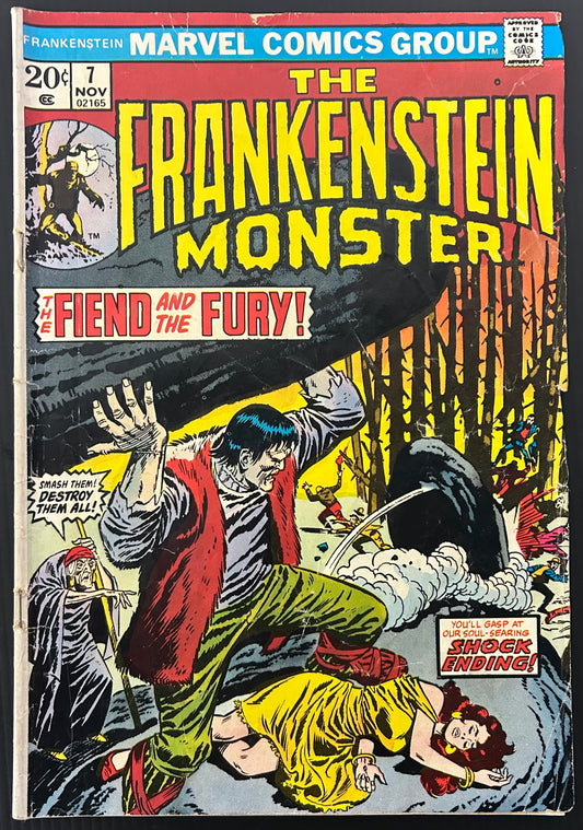 FRANKENSTEIN #7 [MARVEL COMICS] DIRECT 1973 GD+